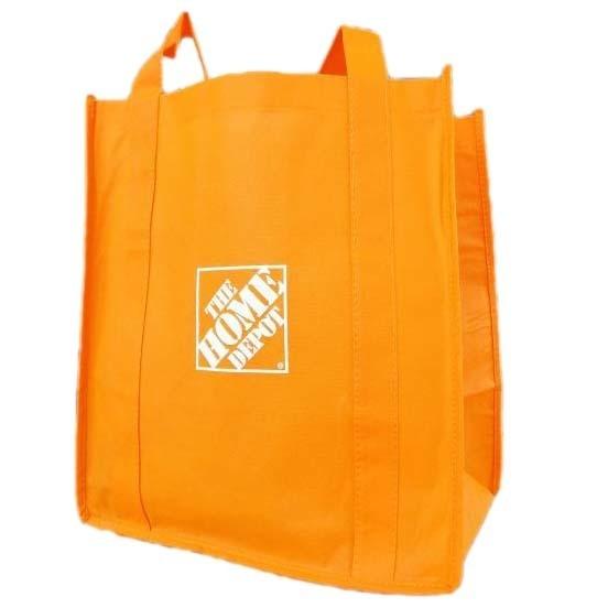 ホームデポ エコバッグ エコトート HOMEDEPOT オレンジ トートバッグ バッグ レジバッグ レジ袋 買い物バッグ アメリカン雑貨 アメ