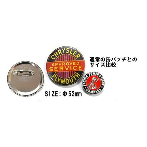 お気に入り ビッグ缶バッチ Chevrolet Wh シボレー アメリカ雑貨 アメリカン雑貨 Democracia Tv
