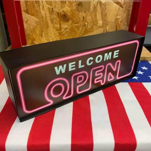 LEDナイトライト [NEON OPEN / SLW062] LEDサイン 振動センサー