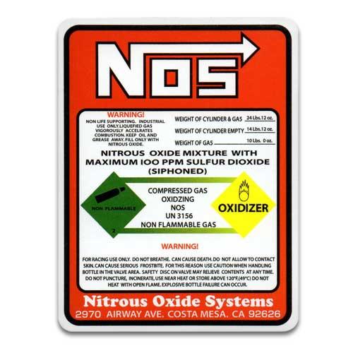 NOS ステッカー WARNING ニトロ ワイルドスピード アメリカ雑貨 