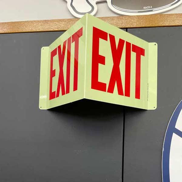 EXIT 看板 出口 蓄光サイン 非常サイン セキュリティサイン EXIT 看板 出口 蓄光サイン 非常サイン セキュリティサイン