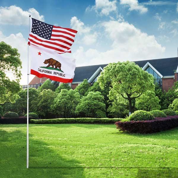 アメリカ国旗付きハウスフラッグポール - フラッグポール 住宅キット 5フィートの絡まりにくいメタルフラッグポール、3x5の刺繍され アメリカ直輸入 グラスファイバー フラッグ ポール 16FT ポールのみ 単品 アメリカン雑貨 ガレージ アメ雑 :  アメリカン雑貨専門店CHOPPERS - 通販 - Yahoo!ショッピング