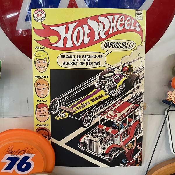 02.アメリカンポスター [Hot Wheels / 50.8×35.5cm] 60-70's 壁掛け