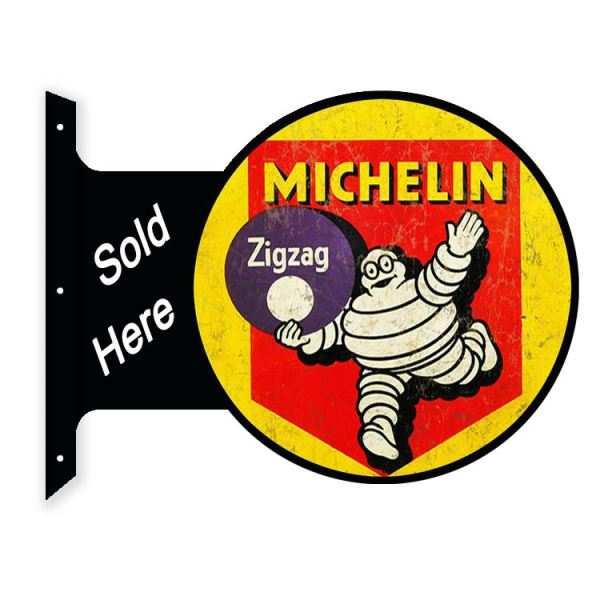 MICHELIN ミシュラン ディスプレイ台　✖︎2 MICHELIN フランジ 看板 サイン 両面看板 ミシュラン ビバンダム