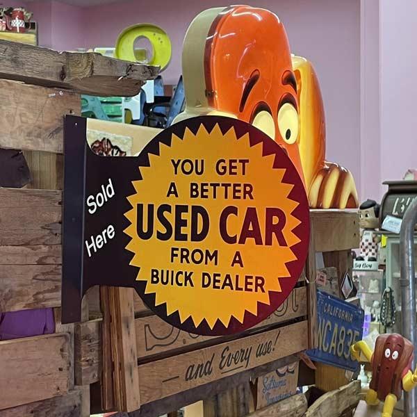USED CAR フランジ 看板 サイン 両面看板 ユーズドカー アメリカン雑貨 ガレージ 6020 CHOPPERS 通販