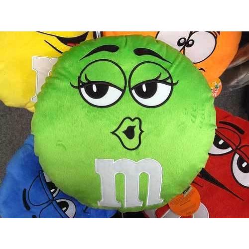 M&M's クッション グリーン エムアンドエムズ アメリカ雑貨