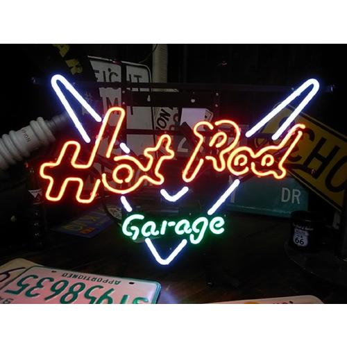 ネオンサイン　ホットロッド　ガレージ　ネオン管　ガレージ　店舗照明　アメリカン雑貨　Hot　Rod　Garage　ネオンライト
