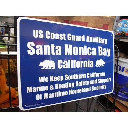 プラスチック看板 Santa Monica Bay サンタモニカベイ CA-40 ガレージ 