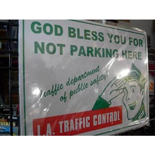 プラスチック看板 NOT PARKING HERE 交通規制 CA-49 ガレージ雑貨