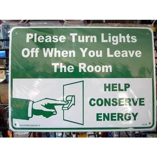 プラスチック看板 PLEASE TURN LIGHT 使用後は電気を消して下さい CA-48 ガレージ雑貨 アメリカン雑貨