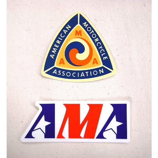 AMA ステッカー 2枚セット American Motorcyclist Association