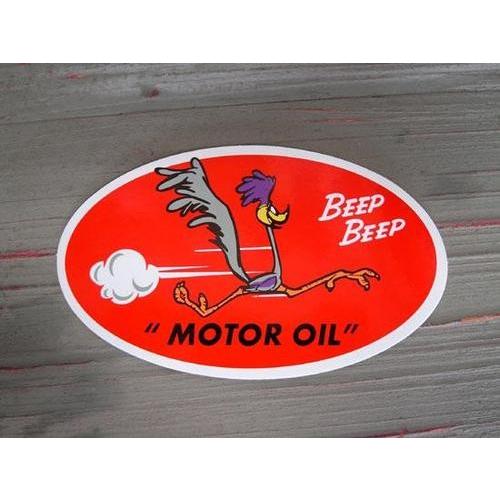 ロードランナー MOTOR OIL ステッカー 世田谷ベース アメリカ雑貨
