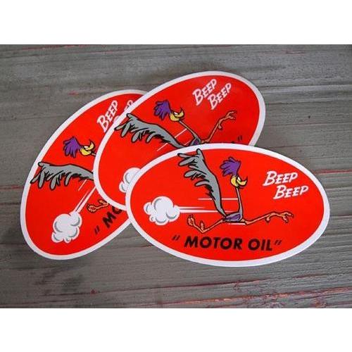 ロードランナー MOTOR OIL ステッカー 世田谷ベース アメリカ雑貨