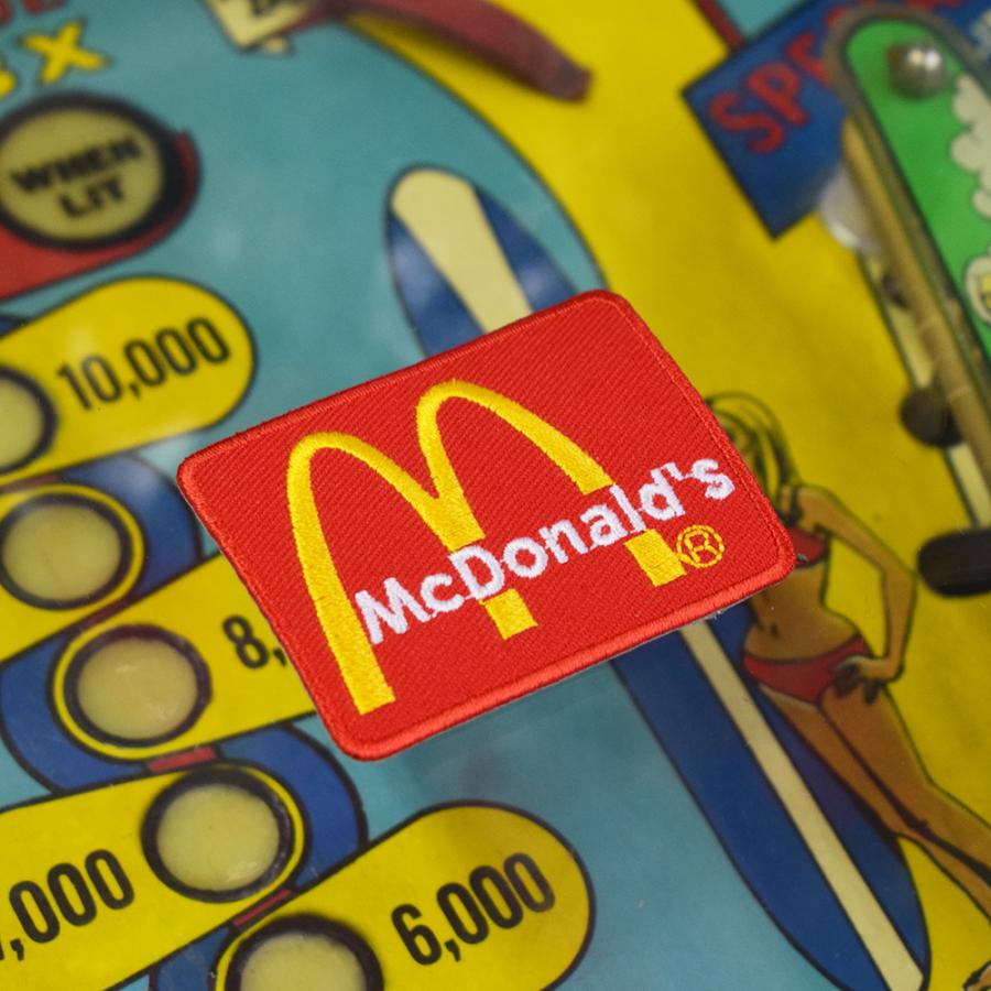 ミニワッペン McDonalds ロゴ (6.5x5cm) [MW085] 手芸 パッチワーク