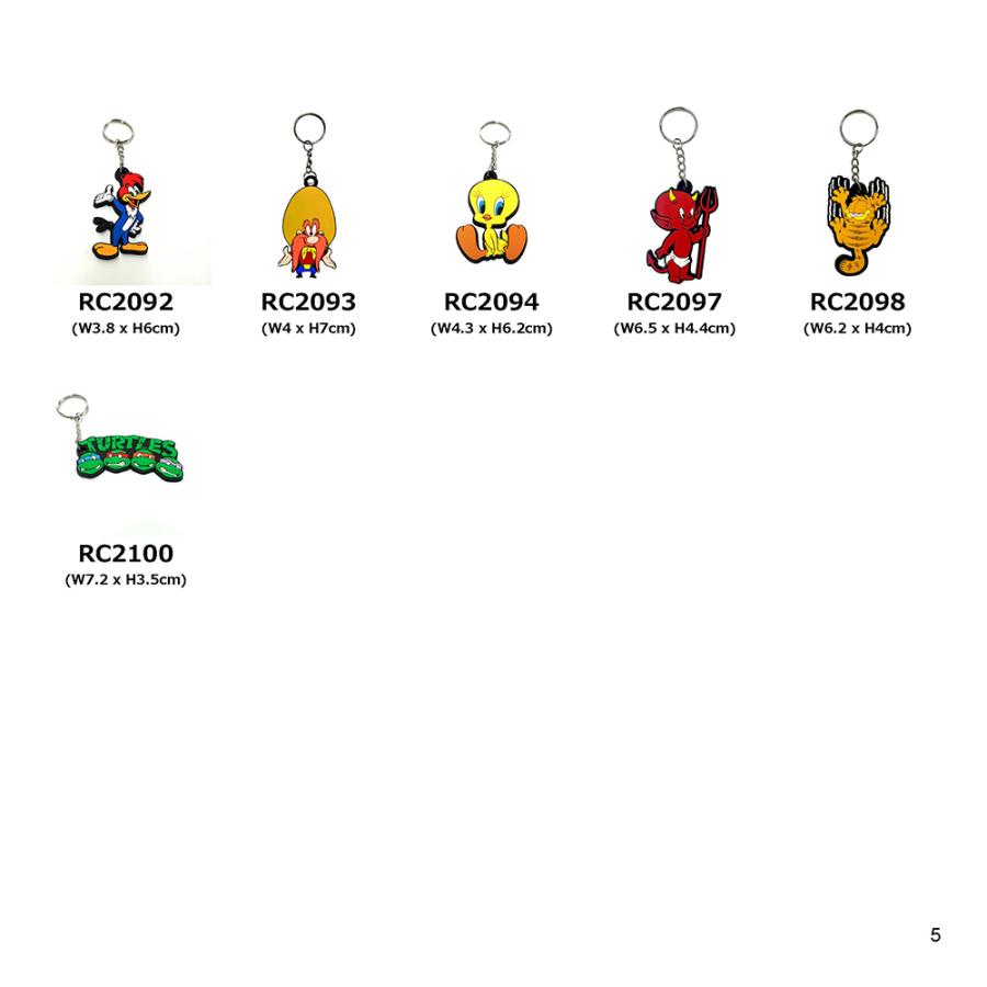 キャラクター系] えらべるラバーキーホルダー3個set / アメリカン雑貨