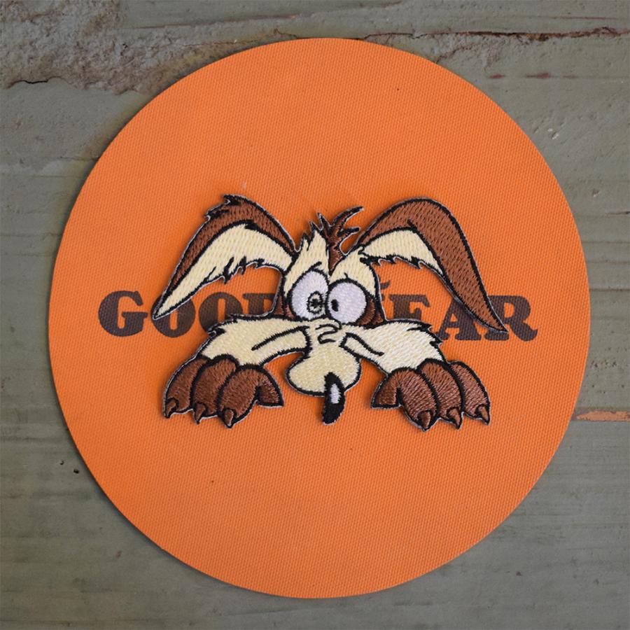 メール便可】ワッペン WILE E. Coyote ワイリーコヨーテ (8×5.2cm