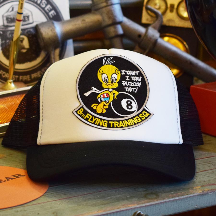 アメリカンレーシング メッシュキャップ TWEETY 8ball（BLACK