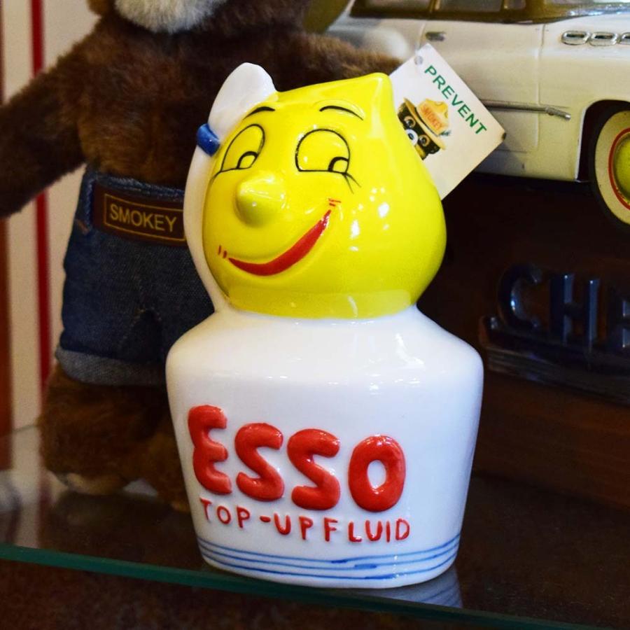 ESSO BOY 陶器 コインバンク / エッソボーイ 貯金箱 ガレージ