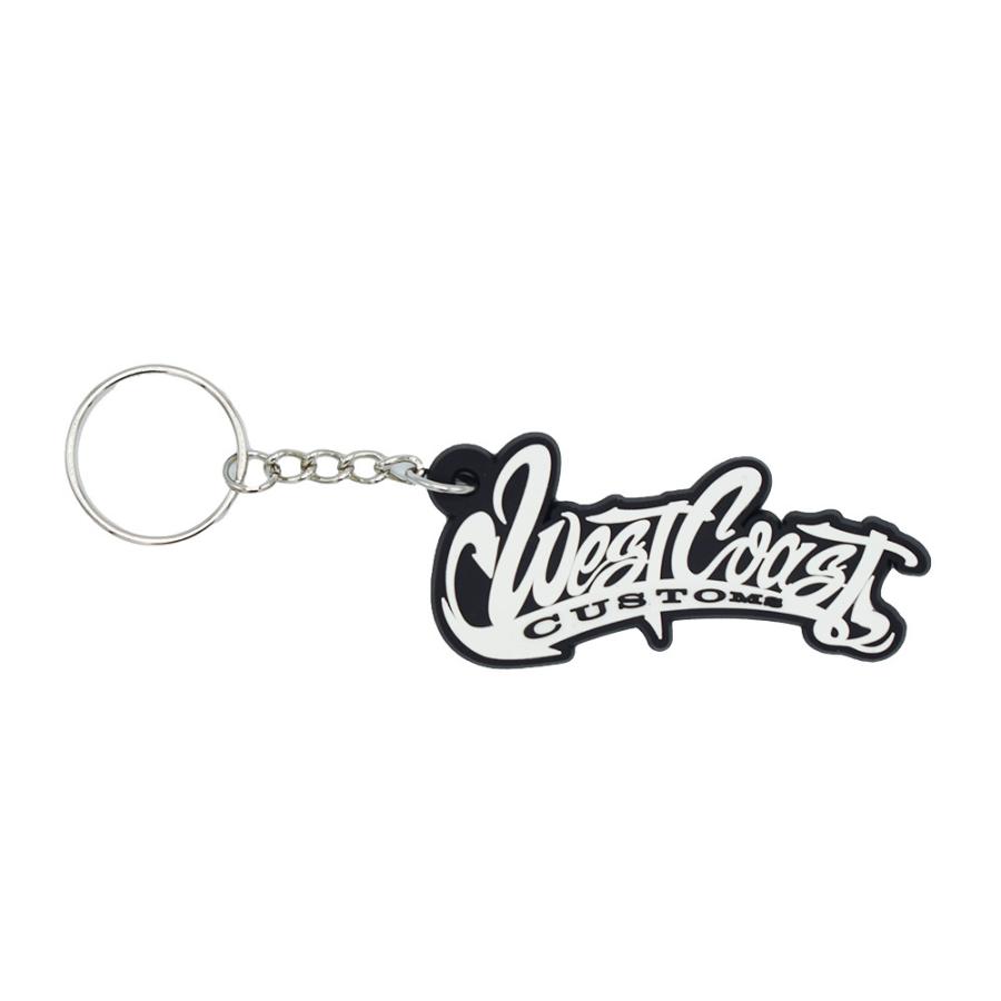 ラバーキーホルダー [WEST COAST CHOPPERS] (3.0×6.8cm) / ウエスト