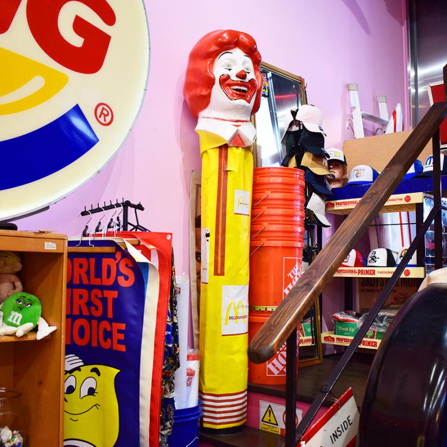 1977年　ロナルドマクドナルド　バルーンヘッド　カバー　セット　店舗用　看板 Special 70's Ronald McDonald's Balloon Inflator Head & Cover