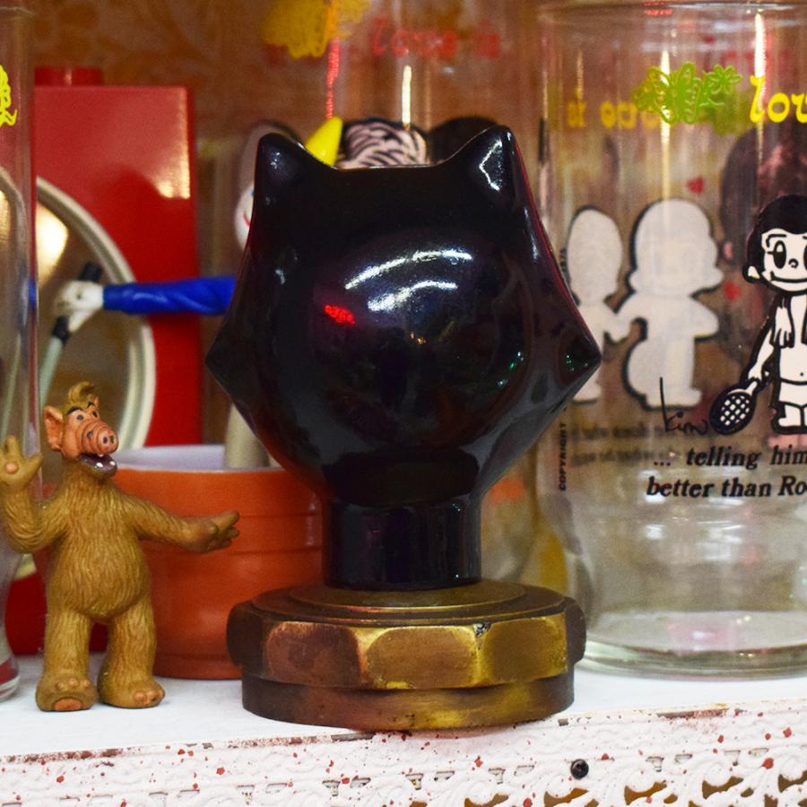 FELIX フィリックス フィギュア ラジエーターキャップ 真鍮 / Vintage 置物 12cm カスタム パーツ Iron Brass アメリカン雑貨の画像