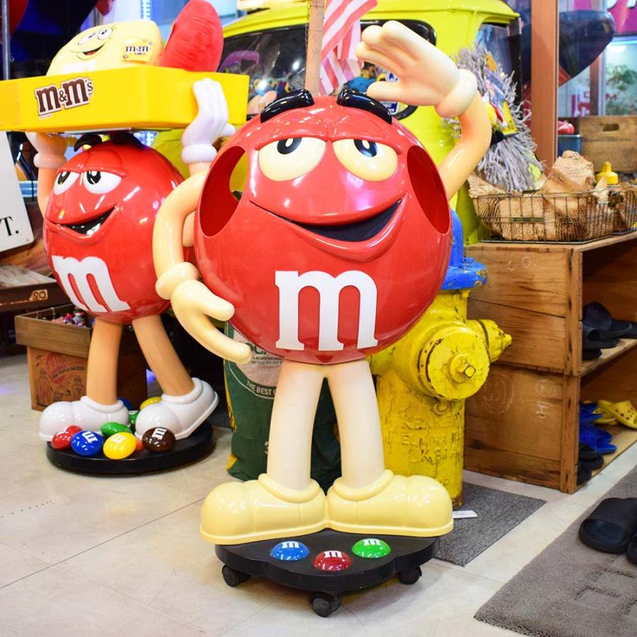 m&m's エムアンドエムズ ディスプレイ [レッド] / キャスター