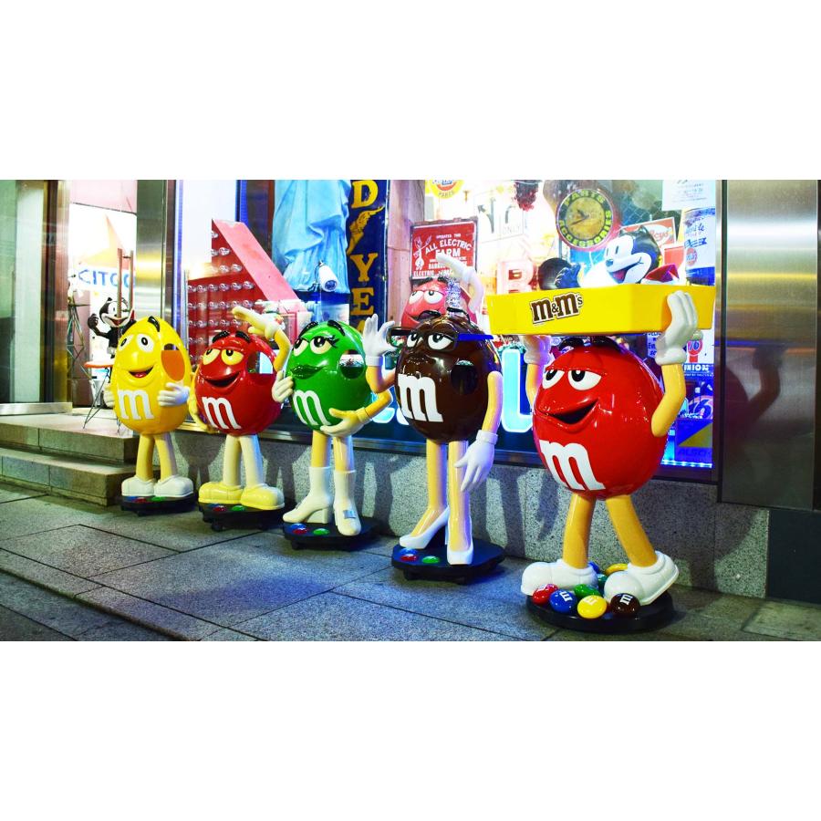 m&m's エムアンドエムズ ディスプレイ [グリーン] / キャスター付き