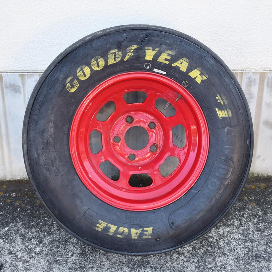 タイヤテーブルに最適 NASCARレーシングタイヤ&ホイール GOODYEAR レーシングタイヤ (2) イエローレター / EAGLE NASCAR