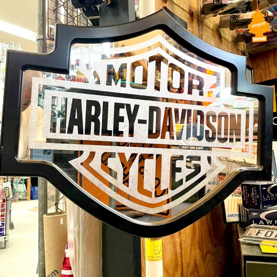 Harley-Davidson パブミラー バー＆シールド / ハーレーダビッドソン ミラーサイン USA ガレージ アメリカン雑貨 |  | 01