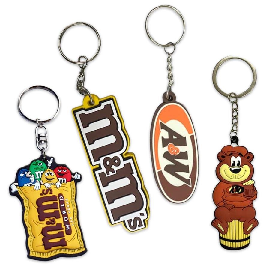 アメリカンラバーキーホルダーお得な4個セットE / AW M&M's
