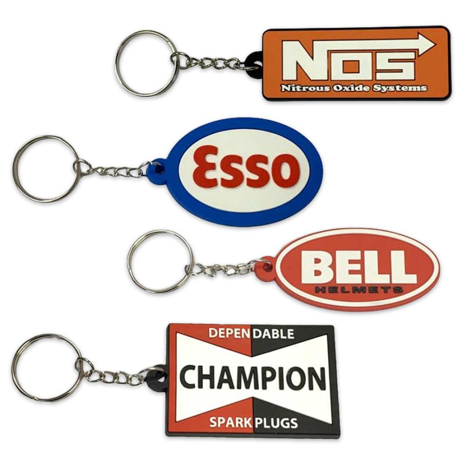 アメリカンラバーキーホルダーお得な4個セットG / NOS ESSO BELL