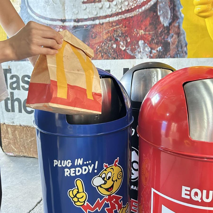 希少　激レア　ホーロー　トラッシュ缶　ゴミ箱　ダストボックス　アメリカン　雑貨 希少 激レア ホーロー トラッシュ缶 ゴミ箱 ダストボックス アメリカン