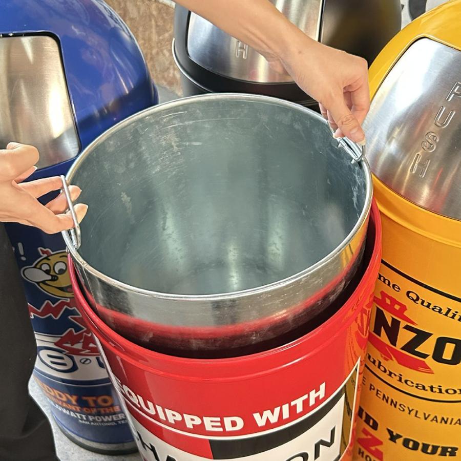 53L スチール製 ダストボックス 】CHAMPION(RD) / ゴミ箱 チャンピオン