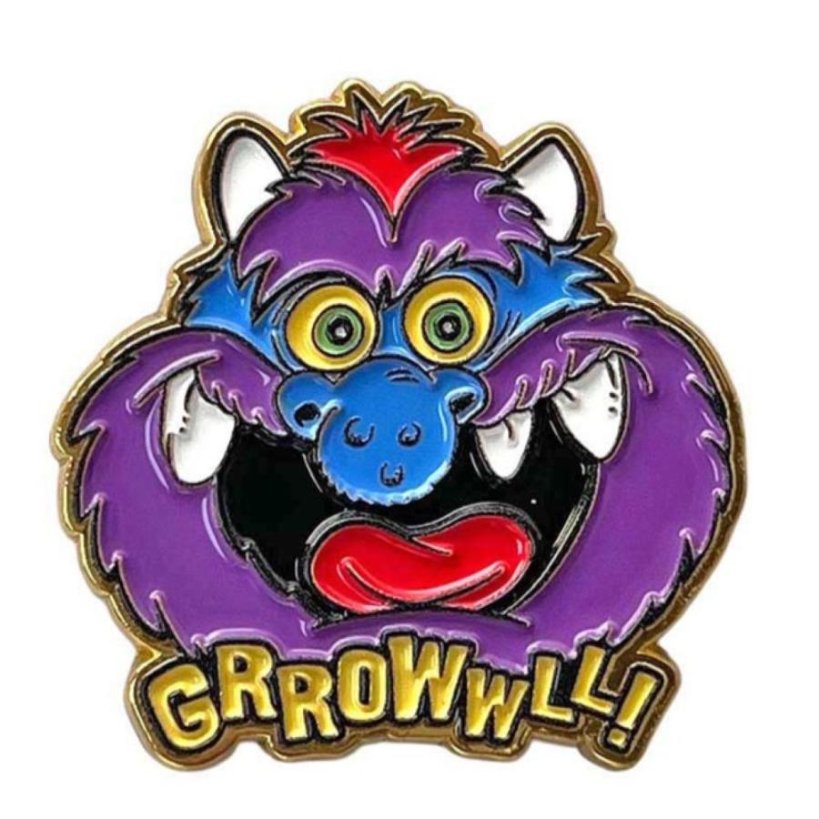 USキャラクター ピンバッチ】GRROWWLL! / アメキャラ pins アメリカン