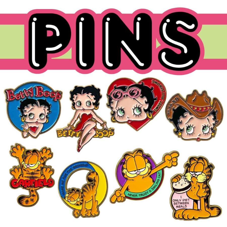 USキャラクター ピンバッチ】GARFILED-ロゴ / アメキャラ