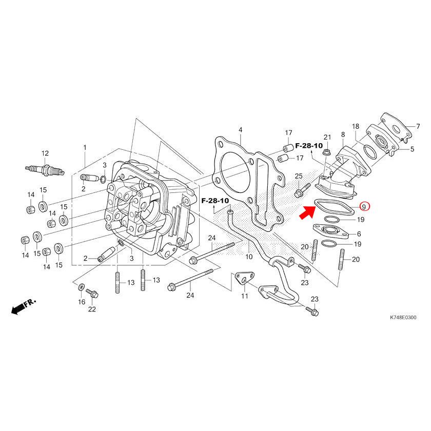 HONDA 純正 Navi110 インシュレーターパイプシールラバー ◇17113-KWP