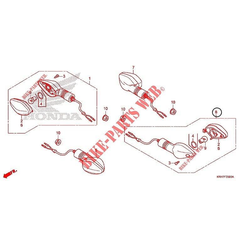 HONDA 純正 フィリピン仕様XR150L 左リアウインカーASSY #33650-KRH