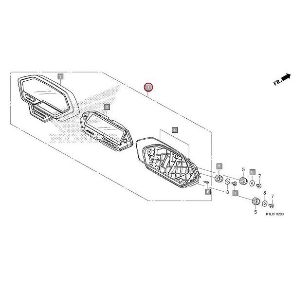 HONDA純正 CB200X/HORNET2.0[2023年モデル] メーターASSY #37100
