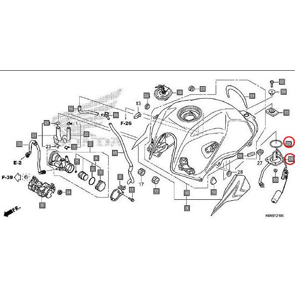 HONDA純正 SP125Fi フューエルポンプセット #37800-K0N-D01/91305-443