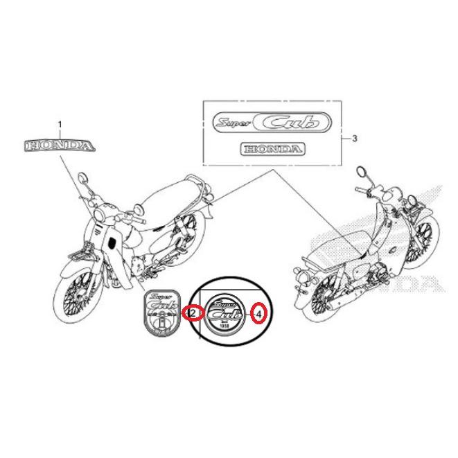 HONDA 純正 タイ仕様スーパーカブ110[MY2021 ロングシートモデル
