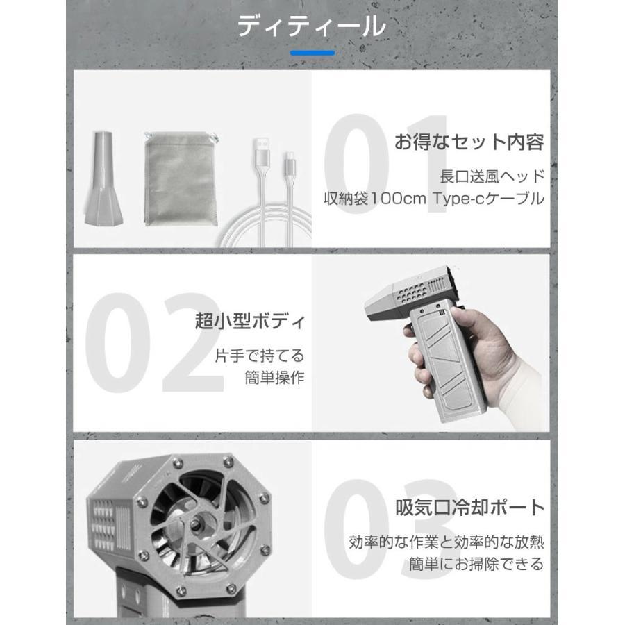 ミニジェットファン 最強 ブロアー ハイパワー電動送風機 洗車 強力