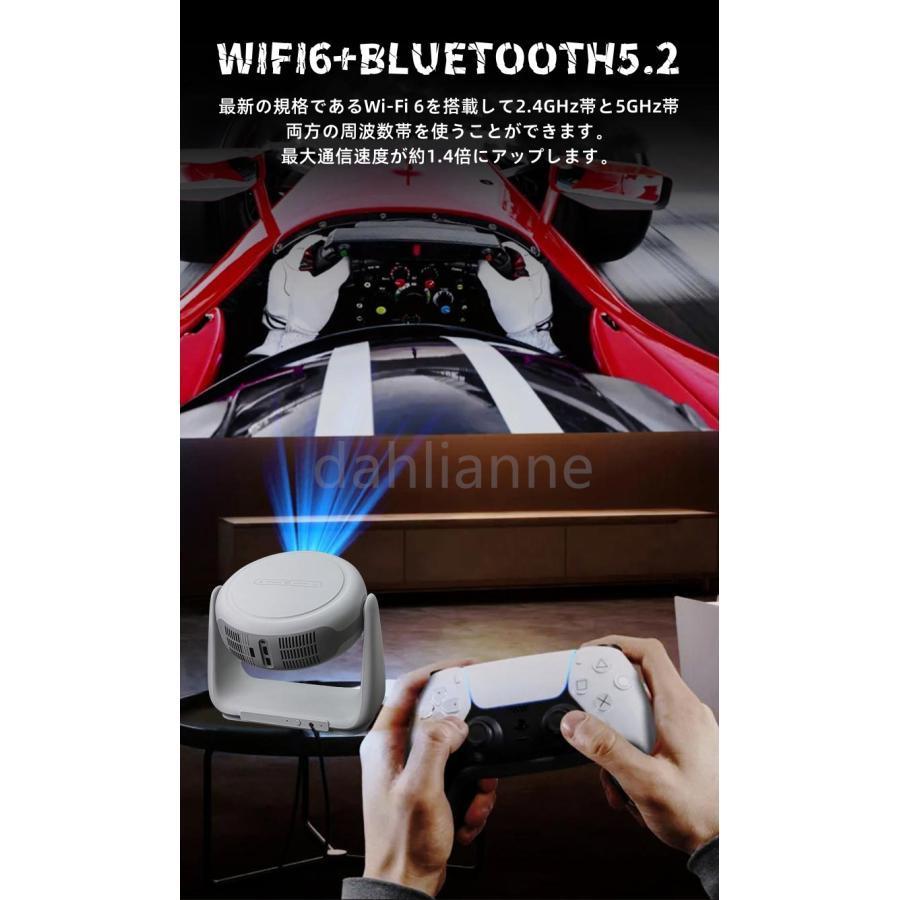 プロジェクター 小型 家庭用 高輝度 4K対応 電池内蔵 Bluetooth5.2