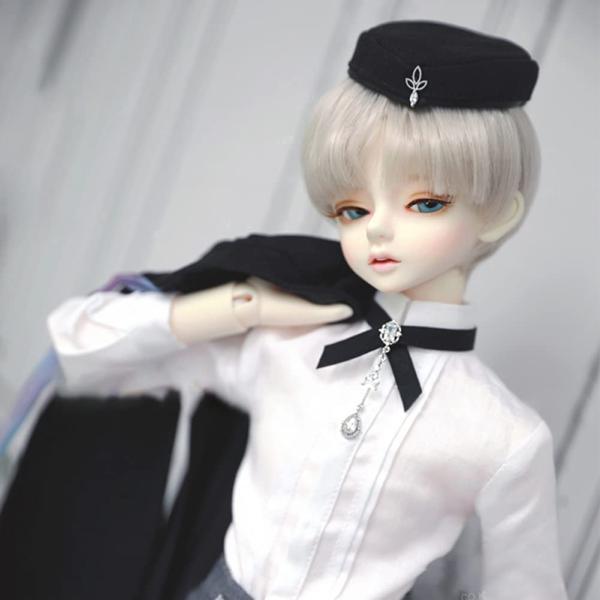 1/4 BJD 人形 少年人形フル 40cm 球体関節人形 + 顔メイク 服 パンツ