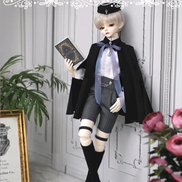 1/4 BJD 人形 少年人形フル 40cm 球体関節人形 + 顔メイク 服 パンツ