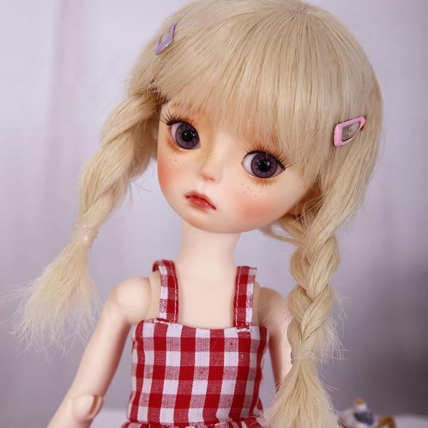 BJD人形、1/6 SD人形12インチ15ボールジョイント人形、フル服靴かつら顔メイク、ため_1