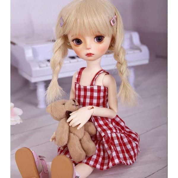 BJD人形、1/6 SD人形12インチ15ボールジョイント人形、フル服靴かつら顔メイク、ため_4