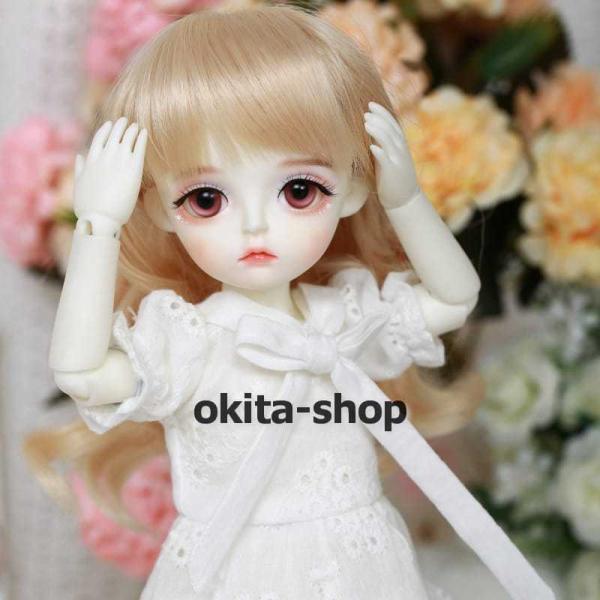 bjd 1/6 球体関節人形 bjdドール 人形 ドール dolls 人形ベッド+ドールボディ可動ボディ ドール本体 美白肌色ヌード人形 顔メイクあり_1