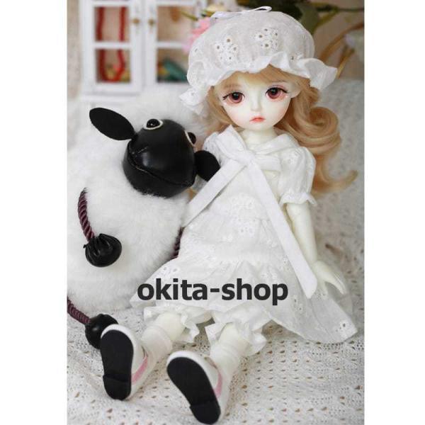 bjd 1/6 球体関節人形 bjdドール 人形 ドール dolls 人形ベッド+ドールボディ可動ボディ ドール本体 美白肌色ヌード人形 顔メイクあり_3