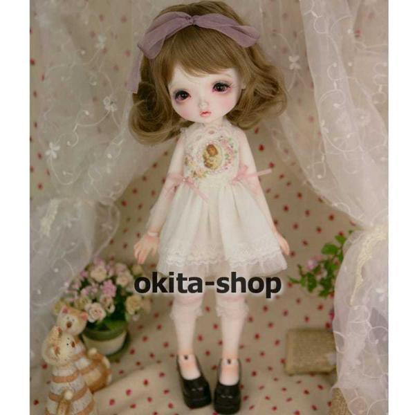bjd 1/4 球体関節人形 bjdドール 人形 ドール dolls 人形ベッド+ドールボディ可動ボディ ドール本体 日焼肌色ヌード人形 顔メイクあり_3