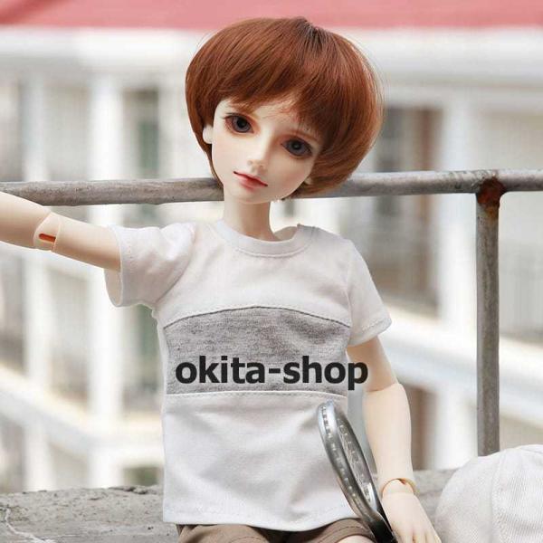 bjd 1/4 球体関節人形 bjdドール 人形 ドール dolls 人形ベッド+ドールボディ可動ボディ ドール本体 日焼肌色ヌード人形 顔メイクあり_1